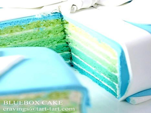 Blue Rainbow Cake. Toko Cake Jakarta